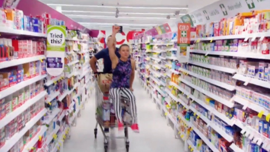 Shopping in Coles is fun. Hang on, why are we in the medicine aisle?
