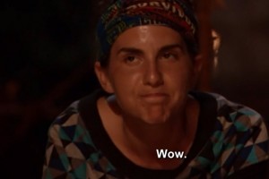 Aubry reacts to Pete's doucheiness.