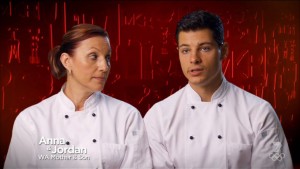 Here's a pic just for Windong so she can swoon over Jordan in chef's whites.